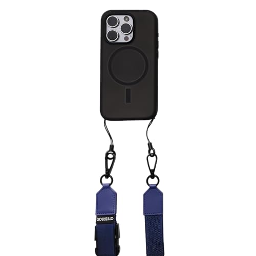 Bandoulière pour téléphone OtterBox avec boucles clés et écouteurs cordon mauve