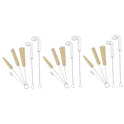 Healeved 3 Sets Straw Cleaner Pipe Cleaning Brush Glassware Cleaning Brush Cup Cleaner Brush Sponge Bottle Brush Limpiador De Biberones De Tea Cup Washing Brush Straw Cleaning Brush