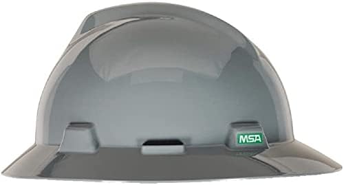 Miniatura 7 de MSA - Casco V-Gard de ala completa con suspensión, cubierta de polietileno, protección superior contra impactos y correas de corona autoajustables,