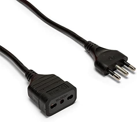 Zenitech - Scheda Maschio 16A 2P+T - Connettore Elettrico Facile da Collegare - Compatto e Leggero - Ideale per Apparecchi Elettrici - Normative NF e CE - Grigio