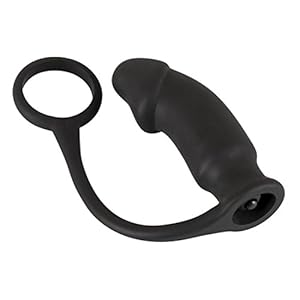 You2Toys Penisring met Vibro-Plug Black Velvets – Cockring met vibrerende anale plug gemaakt van siliconen in zwart