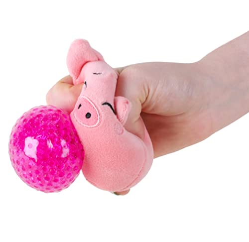 Toyland 8cm Furry Farm Animal Jelly Squeezers - Children's Novelty Toys (Pig) - Image 2