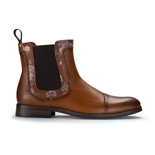 Image of Polar Fox Men's Classic High-Top Chelsea Boot | Stylish Slip-On Ankle Boot for Dress, Casual & Formal Wear