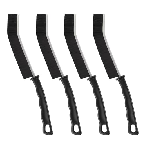 Image of 4pcs Hard Bristle Crevice Cleaning Brush Multifunctional Gap Scrub Cleaner Tool for Household Use, Kitchen Sink, Bathroom, Toilet Dead Corners, Window, Vehicle, Grout, Clean Tight Spaces