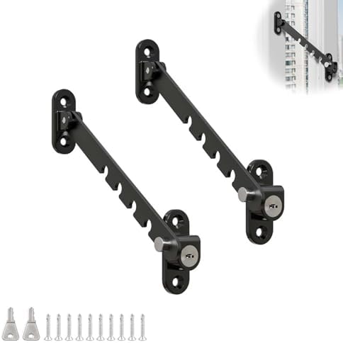 2x Fensterfeststeller Set - Fensterstopper Für Kippfenster Sicherheit