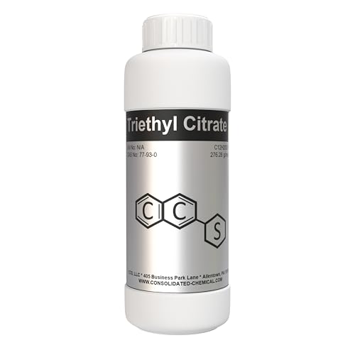 Triethyl Citrate Aroma/Flavor/Fragrance Compound High Purity - New Tamper-Evident Sealed Bottles (500mL (16 Fl Oz))