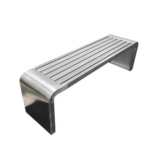 Banc de jardin extérieur sans dossier | Mobilier de patio en métal