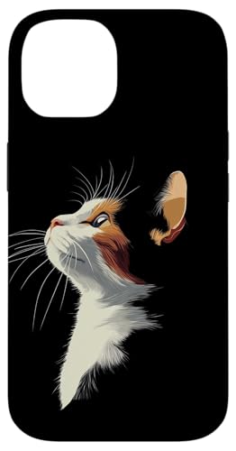 Beautiful Womens Girls Illustration Art Calico Cat Lover Coque pour iPhone 14