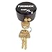 Trimax, (THPXLALBK, Black, Solid Aluminum Hockey Puck Internal Shackle Lock, Universal Fit