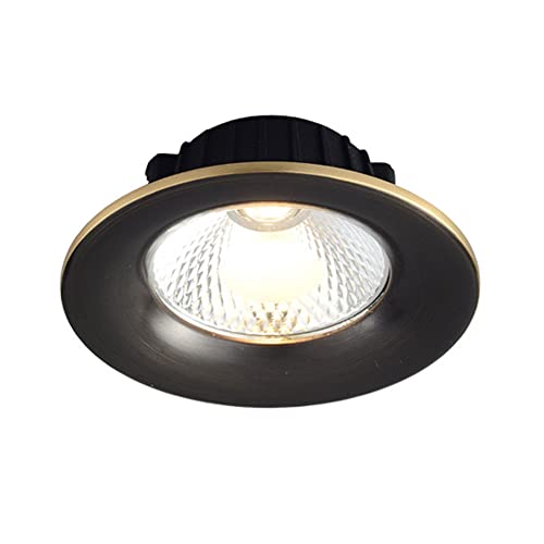 Cctung Modern Minimalist Led Recessed Lights In Black Brushed Brass Finish Led Recessed Ceiling Light 6W,7W,9W,12W Led Recessed Lighting Fixture #TOP7
