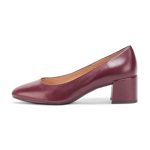 Cole Haan Women's Go-to Shayla Block Heel Pump, Black Garnet Leather, 9.5-B US
