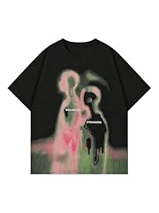 Black Graphic Printed