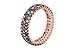 Special Design 3 Lines Multistone Turkish Handmade Jewelry Amethyst Pink Ruby Turquoise Sapphire Citrine Topaz Stone 925 Sterling Silver Band Ring All Size