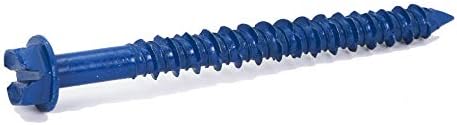 Confast 1/4" X 2-3/4" Hex Head Concrete Screw Anchor with Drill Bit (100 Per Box)