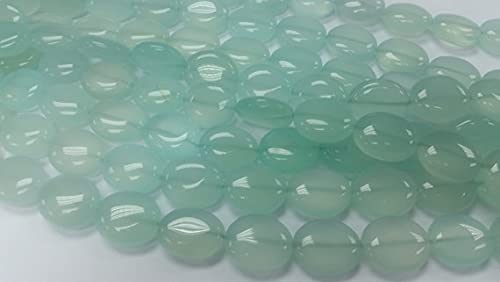 Perles calcédoine naturelle grand ovale pour animer vos ateliers créatifs de bijoux fait main
