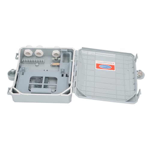 Caja de distribución de fibra óptica para interior y exterior con división de 1 a 8 ABS