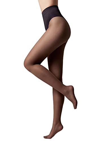 Conte French Cut Sheer Push Up Lace Control Top Slimming Pantyhose Tights Style 20 Den