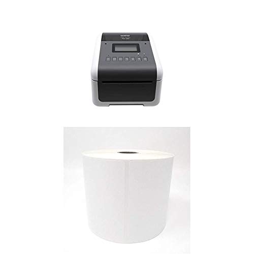 Brother TD4550DNWB + 8 Rolls of 4 x 6 Standard Labels