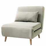 Asukale Schlafsofa, 4 in 1 Schlafsessel mit Bettfunktion, Schlafcouch...