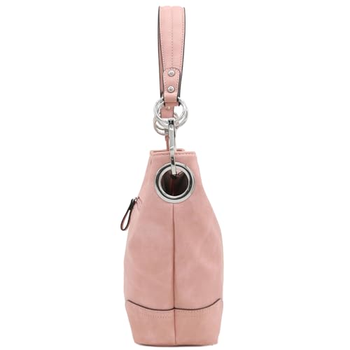 Image of Hobo Shoulder Bag with Big Snap Hook Hardware