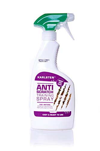 Karlsten Anti-Scratch Cat Training Spray – Furniture & Carpet Protector – Non-Toxic Behavioural Deterrent for Sofas, Doors & Walls – Long-Lasting Surface Protection – 500ml