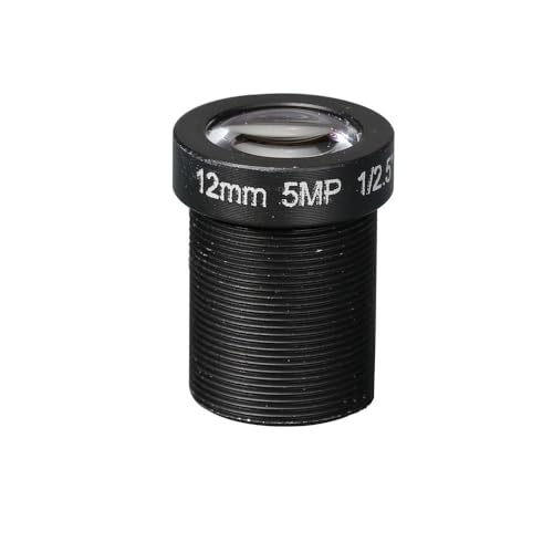 Objectif de caméra de vidéosurveillance HD 5 mégapixels M12 8mm 12mm 16mm lentille