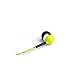 Tweedz Braided Headphones Tangle-Free, Durable Neon Yellow Earbuds Earphones with 100% Braided Fabric Wrapped Cords, Neon Yellow Headphones
