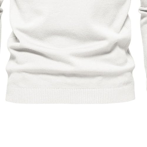 JEKE-DG Men's Solid Turtleneck Dress Pullover Knitted Casual Long Sleeve Warm Sweater Long Sleeve Basic Slim Fit Sweaters4