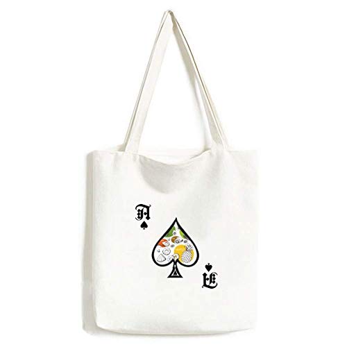 Sac à main fruits et poker lavable grand cabas tissu femme tendance