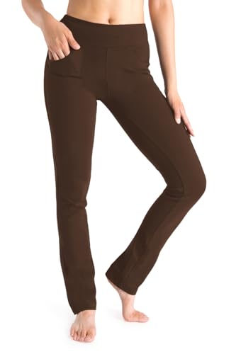 Yogipace,5 Pockets,25"/27"/29"/31"/33"/35"/37",Women's Straight Leg Yoga Dress Pants Workout Pants3
