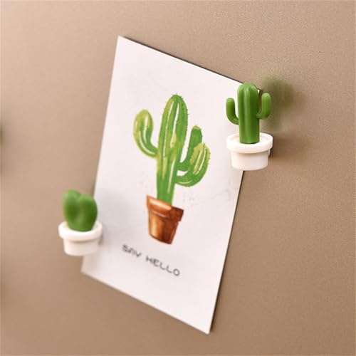 6 Imánes decorativos cactus para refrigerador miniatura 5