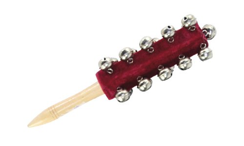 Preisvergleich Produktbild Holzspielerei TLM018-4A - Schellenbaum mit 21 Glocken, rot