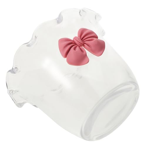 Amosfun tazón de vidrio nimiedad frutero desmontable helado hielo Tazón pequeño con tapa bol tazones de postre taza de postre reutilizable ensaladera linda tazas de frutas