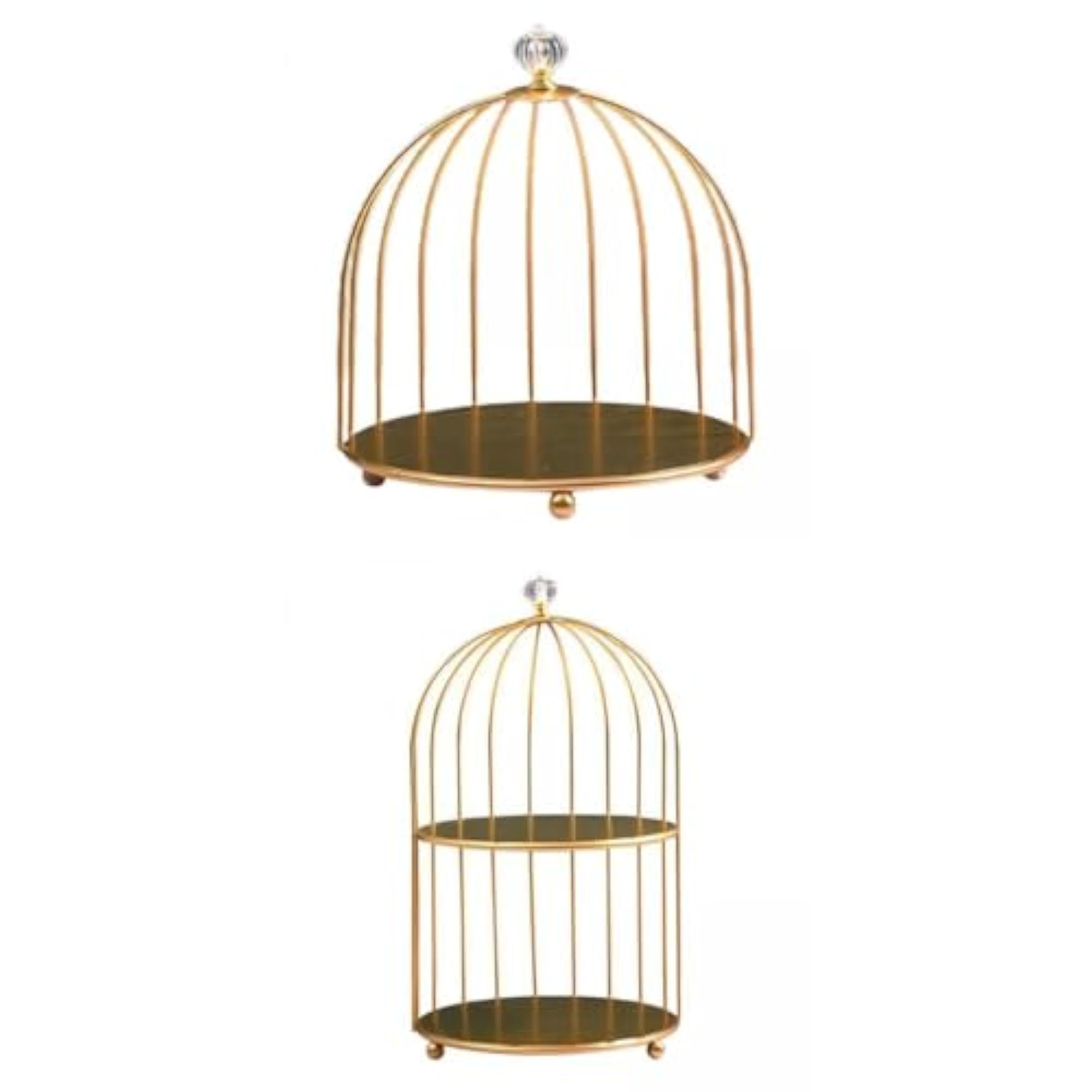 Bird Cage Desktop Perfume Organizer, 1 and 2 Tiers
