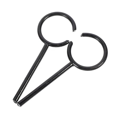 CIYODO 2pcs Chemical Experiment Equipment Chemistry Clamp Holder Clamp Stand Ring Sturdy Flask Support Beakers Support Labs Retort Stand Laboratory Ring Clamp Open Ring Iron Black