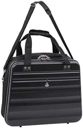 Aerolite Easyjet Maximum Size 45x36x20cm Hand Cabin Luggage Approved Hard Shell Travel Carry On Holdall Shoulder Under Seat Flight Bag with 2 Year Warranty (Black)