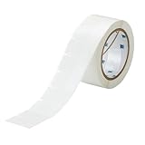 Pays d'origine : Mexique Brady THT-183-461-1 B-461 Étiquette imprimable à transfert thermique en polyester auto-adhésif Finition mate blanc/translucide Impression transfert thermique 1000 par rouleau 2,5 cm