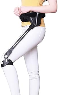 LZYLZF Stroke Hemiplegia Rehabilitation Training Walking Aids, Ergonomic Lightest Weight and Three-Speed Adjustment Stand Up Mobility Aid, for Elderly, Seniors & Handicap(Size:L Code,Color:Left Leg)