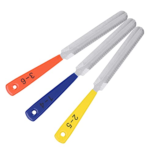 Gitarrensattelfeile, 3-Stück Set Gitarrensattelfeile Nagelzieher Reparaturwerkzeug für Gitarre-Bass-Mandoline-Banjo-Ukulele