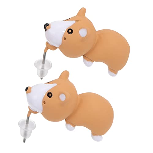 Aretes de animales verdes en 3D para fiestas infantiles y cumpleaños