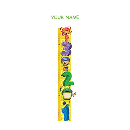 Team Umizoomi Personalized Growth Chart Wall Decal for Nursery, Kids Room