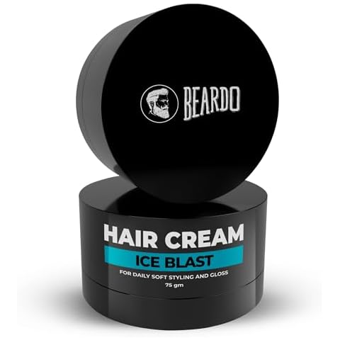 Beardo Ice Blast Hair Cream | Hair Cream for men | Hair Styling Ceam | Daily Styling | Cooling Cream | Cool Lock Technology | 75gm/ 2.5Fl Oz Cover