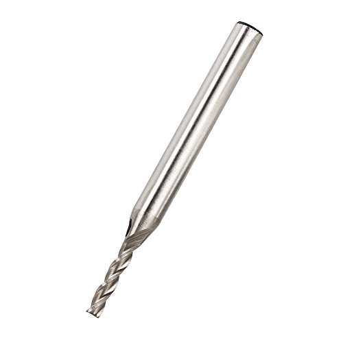 Image of HSS End Mill Cutter CNC Bit Extended, Diameter 3 Flutes CNC Spiral Router Bits Shank Diameter 6mm Total Length 63mm, Nose End Mills