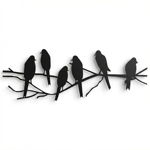 Metal Wall Art - Birds - Wall Silhouette Metal Wall