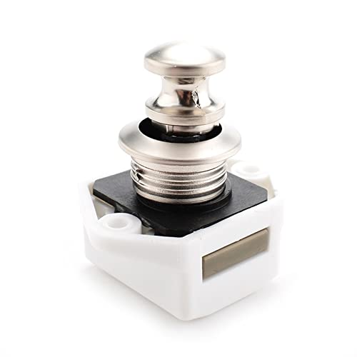Cerradura de botón de 20mm para caravanas y barcos en color blanco 8