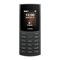 Nokia 105 4G Edition 2023 (Dual SIM, 1.8 Inch Display, 1450 mAh Battery, 48 MB RAM / 128 MB ROM, Expandable Memory, 3.5 mm Headphone Jack, FM Radio) Charcoal