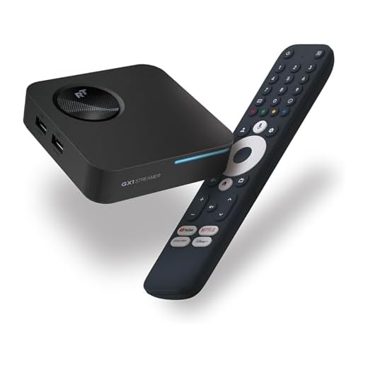 GX1 Box TV Android 4K Google TV 14 [4GB RAM & 32GB ROM] – Lettore Multimediale Streaming con Upscaling IA, HDR10+ & Audio 3D, WiFi 6, LAN, 2x USB