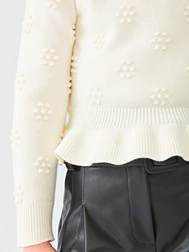 Abel & Lula Knitting Sweater for Girls Off White3