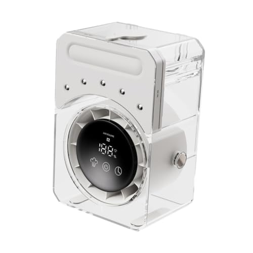 FytStycale Mini Ventilador de Escritorio, de Aire Evaporativo, Velocidades Ajustables, Bajo Nivel de Ruido, Batería Recargable, Ventilador Portátil con, Blanco