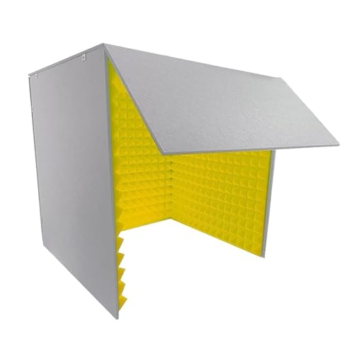 簡易防音個室、1人用 防音ブース 防音ボックス・防音シート 壁・卓上 パーテーション 防音パネル 80x80x80cm 折りたたみ式 ノイズ軽減 持ち運び可能な録音スタジオ、家庭用 防音室 会議室 ビデオ会議・録音用 簡易防音室 防音マスク 吸音材 吸音対